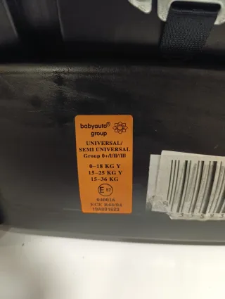 Silla coche Babyauto dupla Isofix Gris