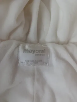 Buzo bebé niña rosa MAYORAL Talla 2-4 meses