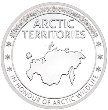 ENVÍO GRATIS! ÁRTICO 8 MONEDAS BAÑADAS EN PLATA