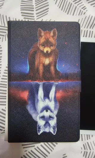 Samsung Galaxy Tab A7 Lite Plata más funda