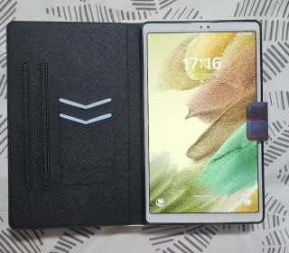 Samsung Galaxy Tab A7 Lite Plata más funda