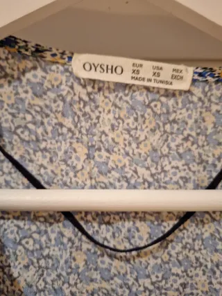 Vestido largo floral azul