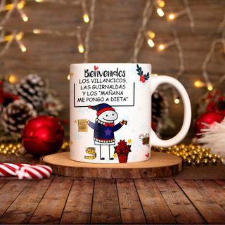 Taza cerámica Navidad Stitch