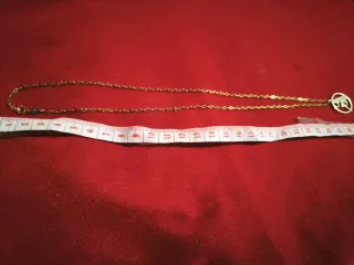 Cadena y Dije Laminado Oro 14/20 KL