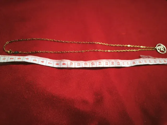 Cadena y Dije Laminado Oro 14/20 KL