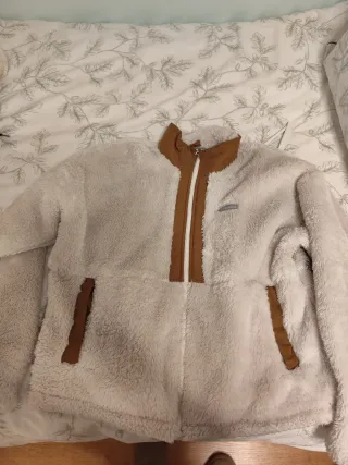 Abrigo Columbia Beige y Marrón