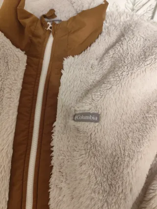 Abrigo Columbia Beige y Marrón