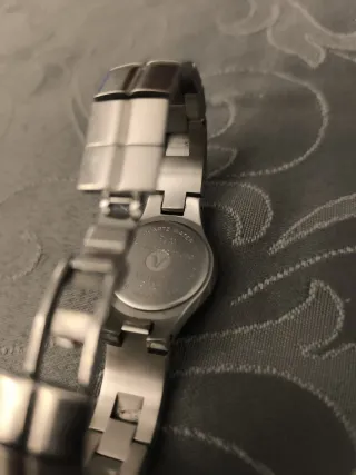 Reloj de pulsera mujer plata y blanco