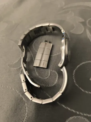 Reloj de pulsera mujer plata y blanco