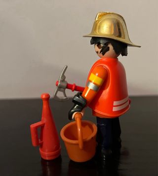 Playmobil Jefe Bomberos con Accesorios