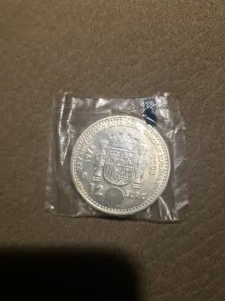 Moneda 12 Euros 2003 Plata Juan Carlos I y Sofía