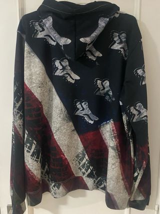 Sudadera Fox Racing con diseño bandera USA