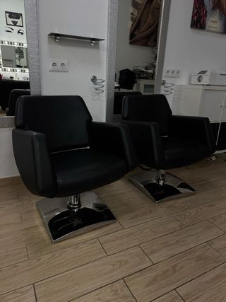 Mobiliario de peluquería 2 sillones/1 lavacabezas