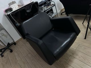 Mobiliario de peluquería 2 sillones/1 lavacabezas
