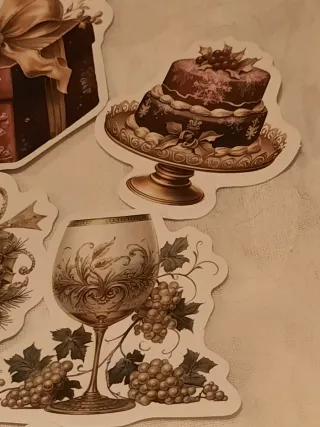 20 Autocolantes Delícias de Natal