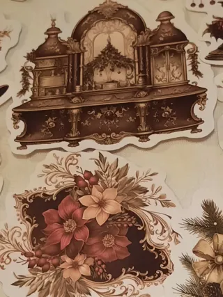 20 Autocolantes Delícias de Natal