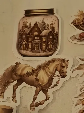 20 Autocolantes Delícias de Natal