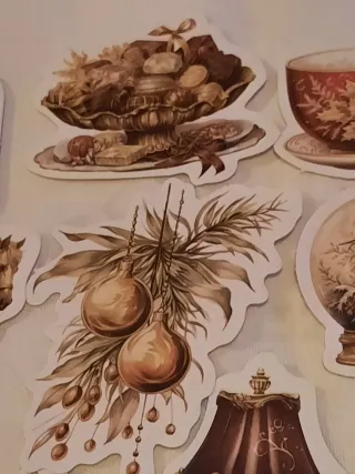 20 Autocolantes Delícias de Natal