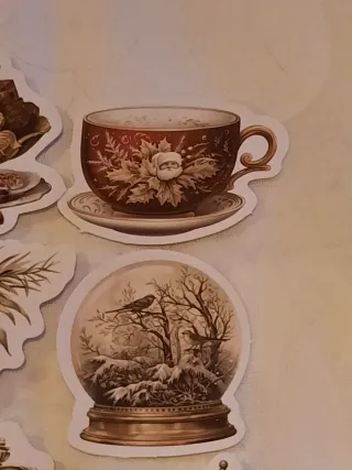 20 Autocolantes Delícias de Natal