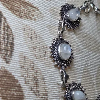 Pulsera Plata 925 Piedra Luna