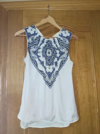 Blusa sin mangas mujer