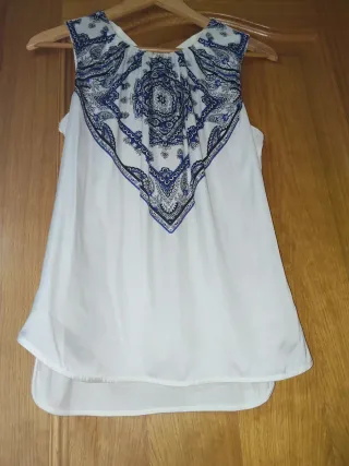 Blusa sin mangas mujer