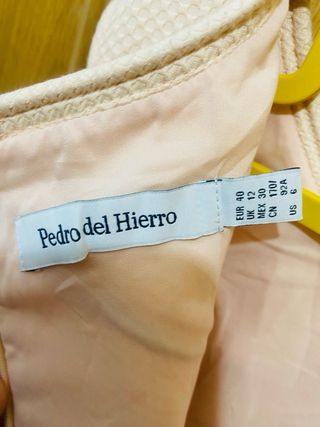 Vestido Pedro del Hierro Nude/Rosa Talla 40