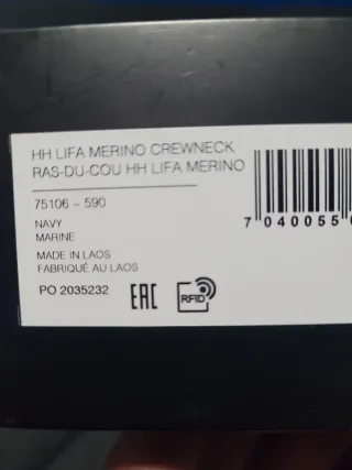 Helly Hansen Lifa Merino Base Layer XL