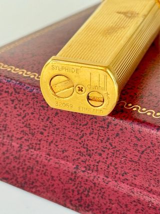 Encendedor Dunhill Unique Chapado Oro Vintage
