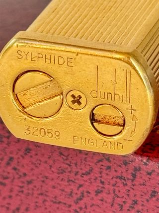Encendedor Dunhill Unique Chapado Oro Vintage