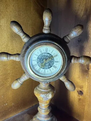 Orologio da tavolo vintage timone