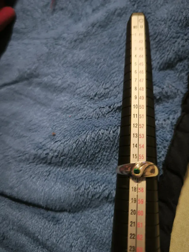 Anillo Plata con Circonita Verde