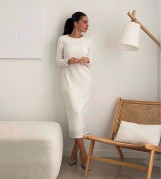 Vestido largo lentejuelas