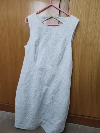 Vestido blanco fiesta mujer talla 46