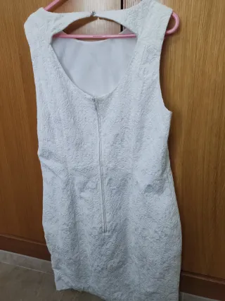 Vestido blanco fiesta mujer talla 46
