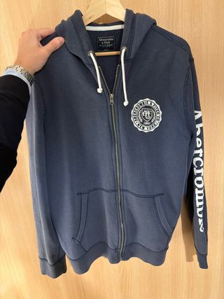 Sudadera Abercrombie & Fitch azul marino L