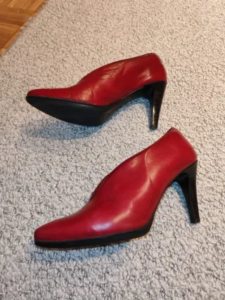 Zapatos tacón piel rojos Desire T39