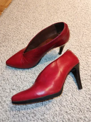 Zapatos tacón piel rojos Desire T39