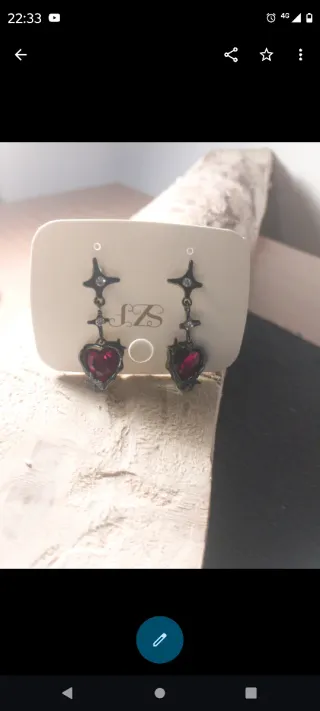 Pendientes Corazón Gótico con Espinas