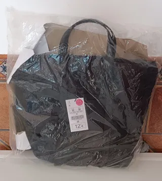 Bolso Zara Negro Mujer