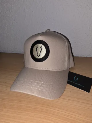 Gorra de equitación unisex beige bracomonte