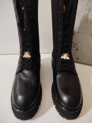 Stivali Gio più pelle neri donna 38