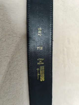 Cinturón Versace Negro Tachuelas