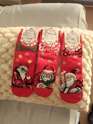 Pack 3 calcetines Navidad Desdemen chico