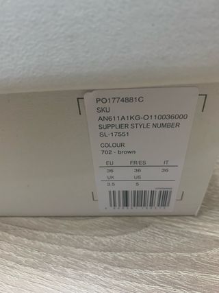 Botas de piel marrones talla 36 nuevas