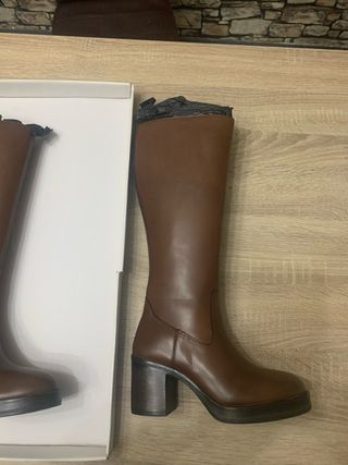 Botas de piel marrones talla 36 nuevas