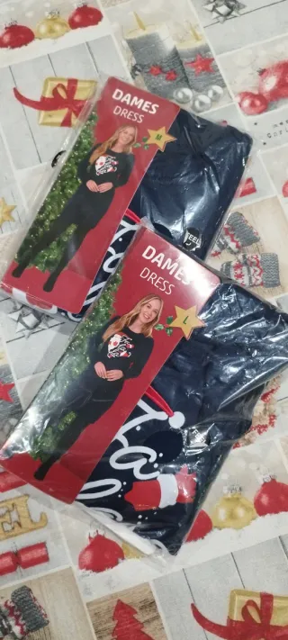 Vestido Navideño DAMES – Azul Marino  M/L N°658