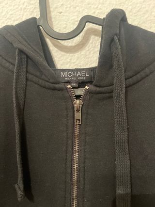 Sudadera Michael Kors Negra Cremallera