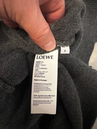 Suéter Loewe gris talla S