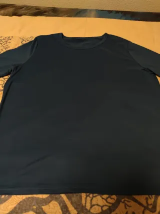 Camiseta Manga Larga Mujer Azul Talla 2XL